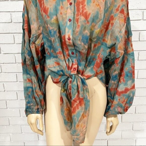 Mes Demoiselles Printed Cotton Motif Shirt - Size 10 - Picture 7 of 16
